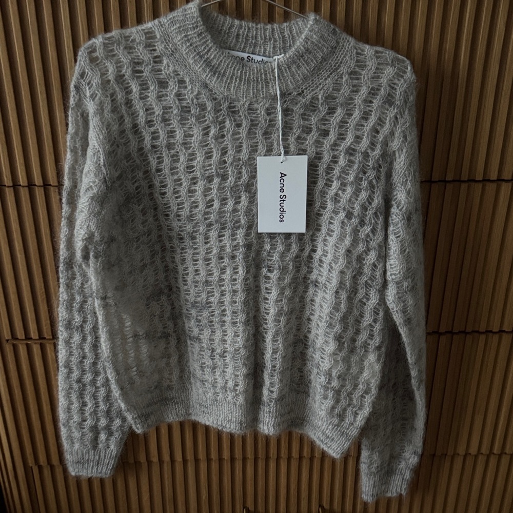 Acne Studios Gray Knit Sweater